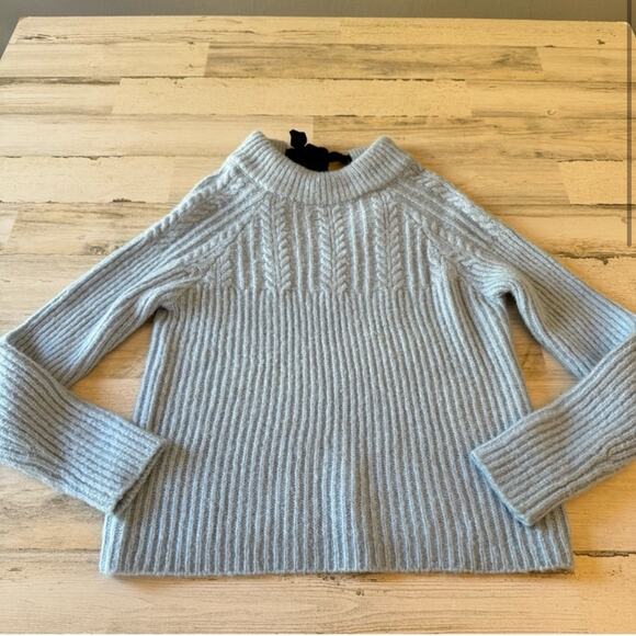 🍁 FRNCH Paris Sweater Frnch Paris Bow Back Cable Knit
Sweater Size M L - Picture 2 of 13
